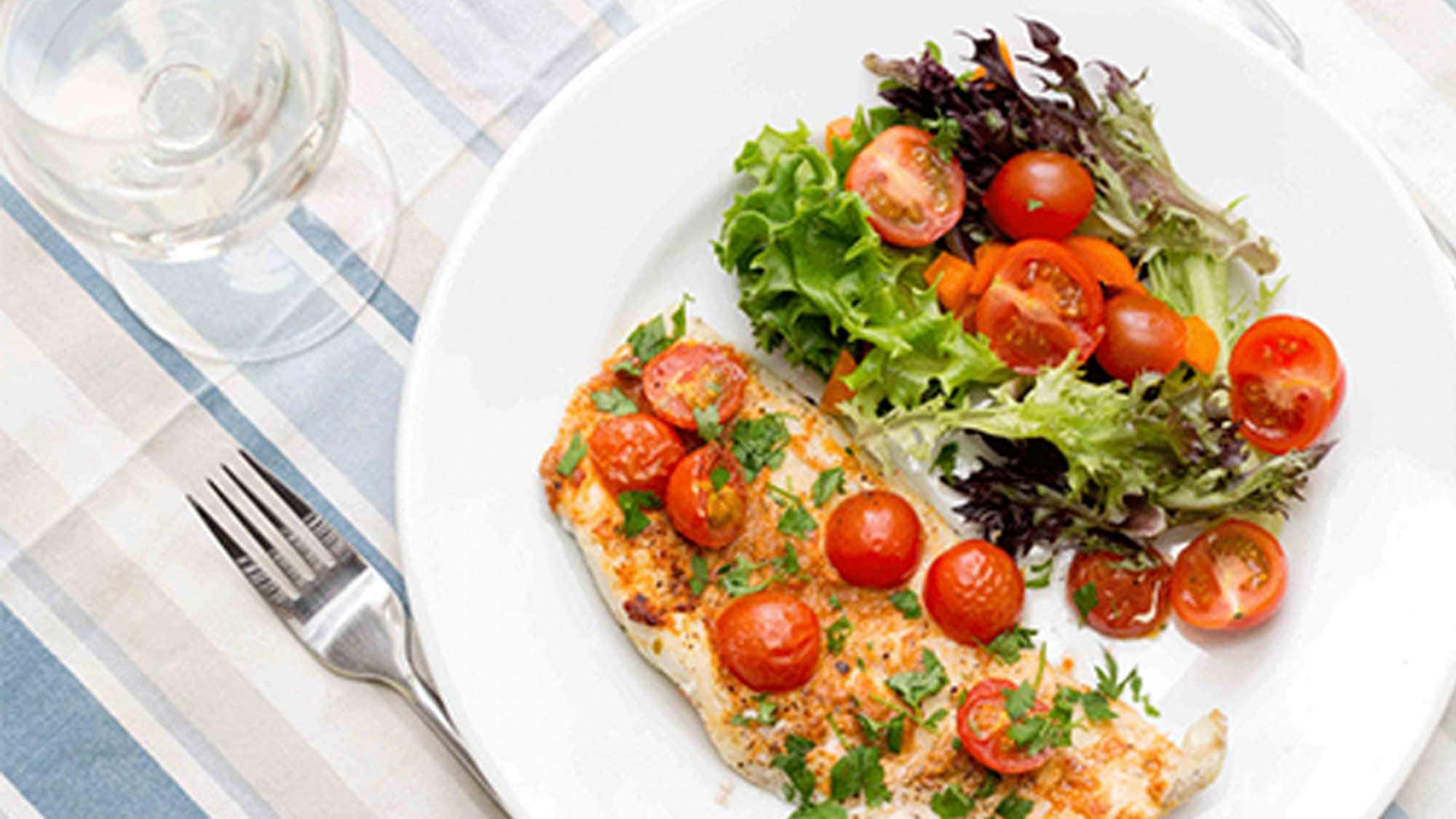 Haddock with Cherry Tomatoes & Vermouth Main Meals At Home