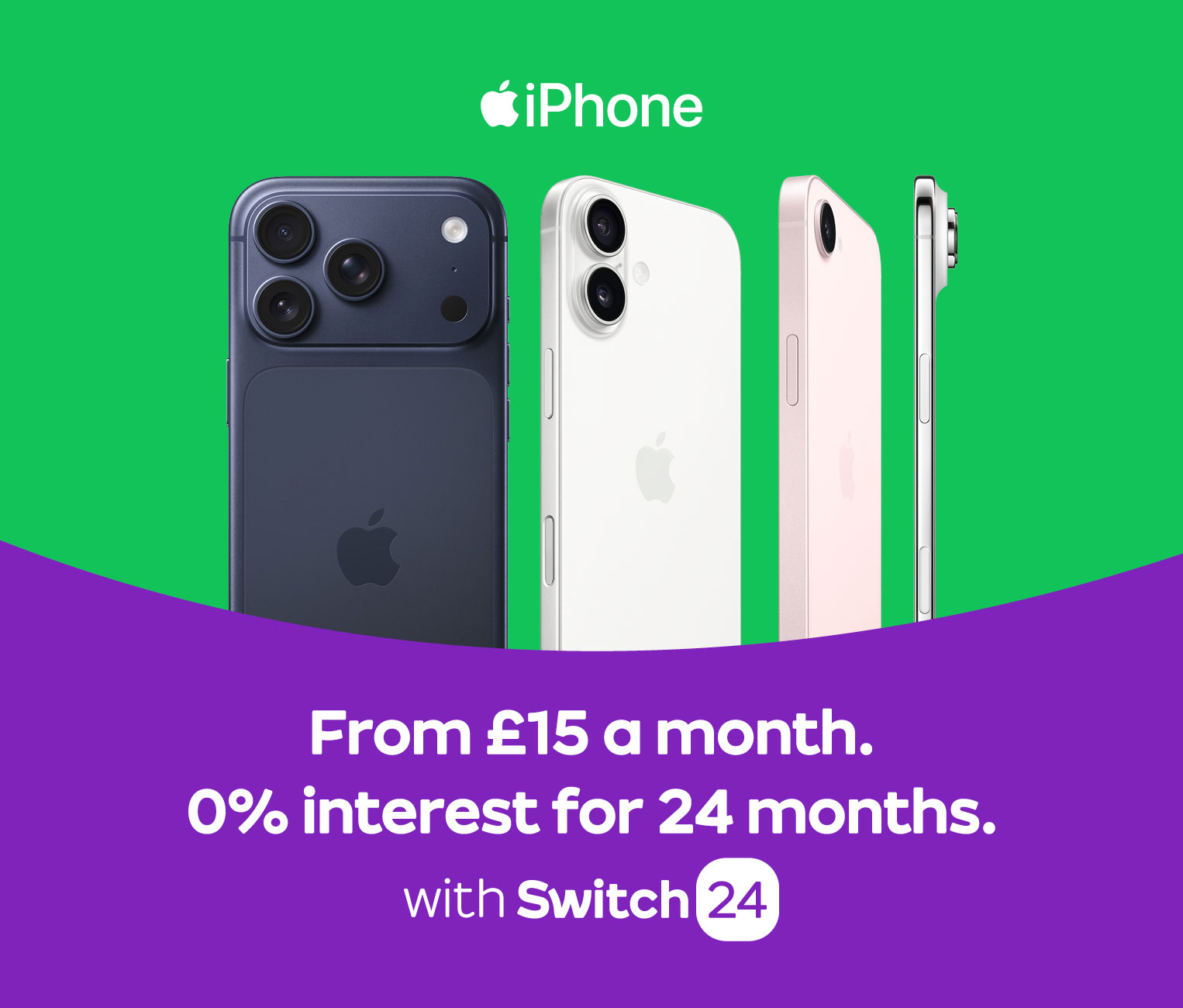 iPhone 17 Own iPhone 17 from only £17pm 0% interesr for 24 months